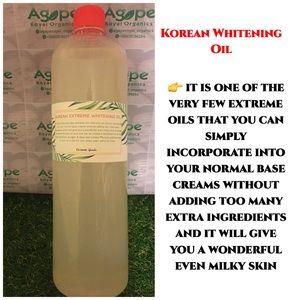 Korean Whitening Oil for pro-mixing lotions, creams, soaps and scrub